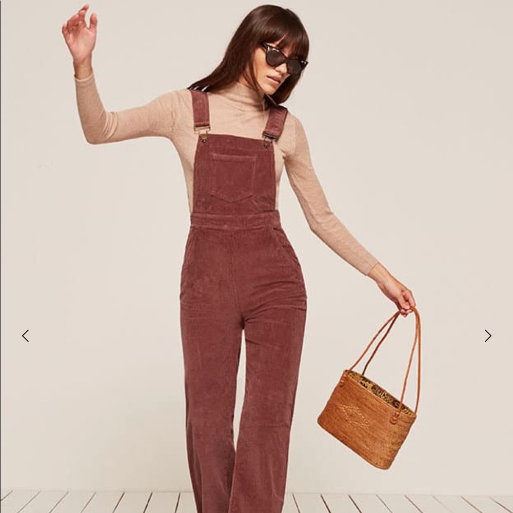 Reformation Rodeo Overall in Rust size 0